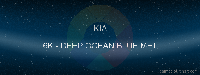 Kia paint 6K Deep Ocean Blue Met.