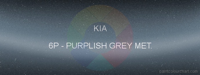 Kia paint 6P Purplish Grey Met.