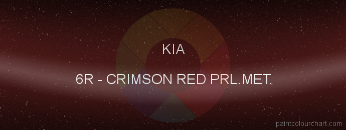 Kia paint 6R Crimson Red Prl.met.