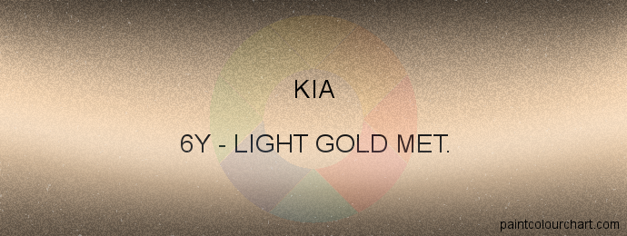 Kia paint 6Y Light Gold Met.