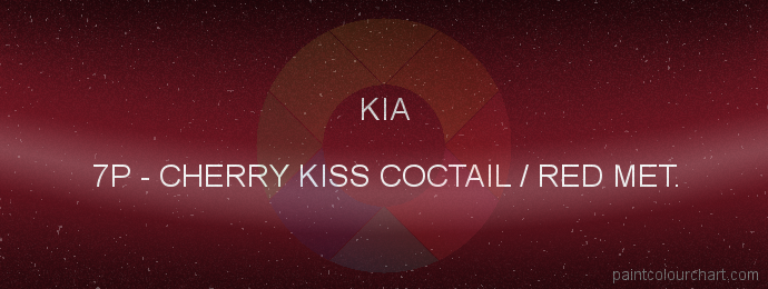 Kia paint 7P Cherry Kiss Coctail / Red Met.