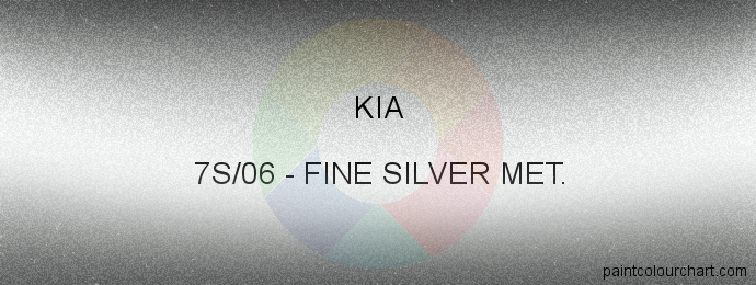 Kia paint 7S/06 Fine Silver Met.