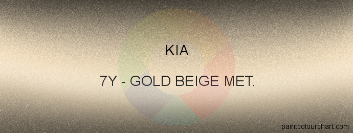 Kia paint 7Y Gold Beige Met.