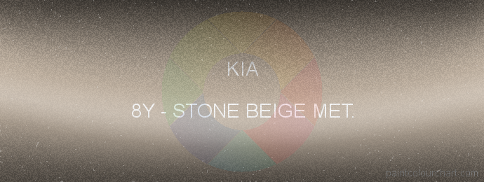 Kia paint 8Y Stone Beige Met.