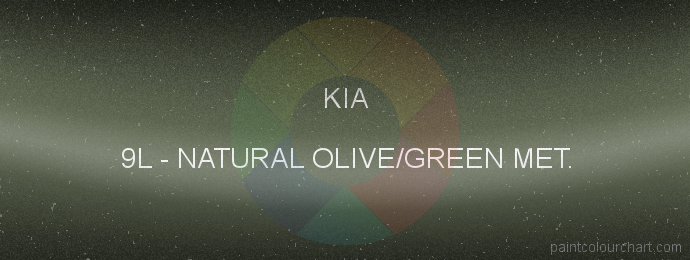 Kia paint 9L Natural Olive/green Met.