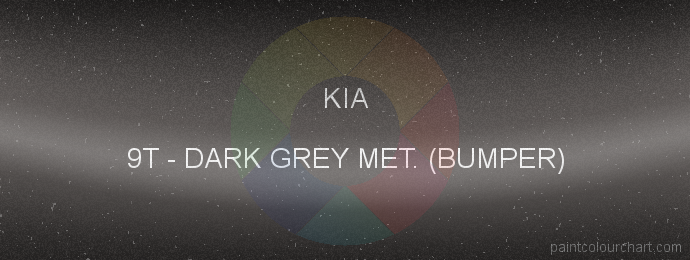 Kia paint 9T Dark Grey Met. (bumper)