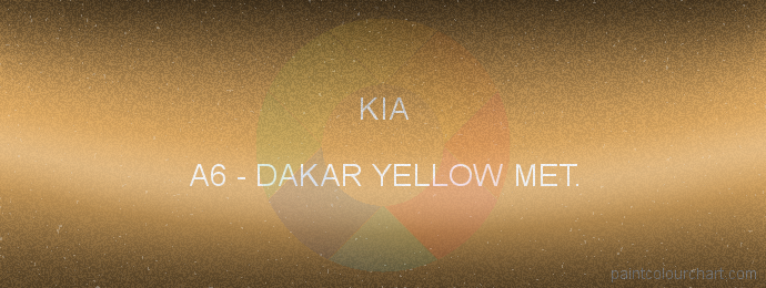 Kia paint A6 Dakar Yellow Met.