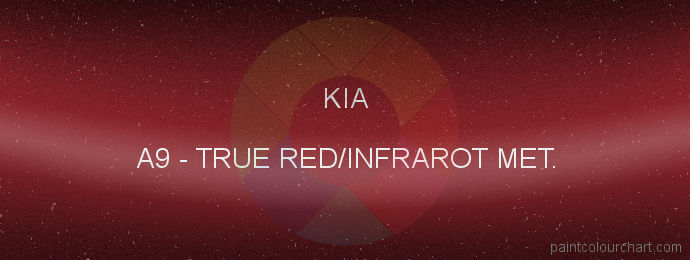 Kia paint A9 True Red/infrarot Met.