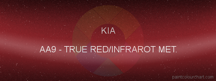 Kia paint AA9 True Red/infrarot Met.