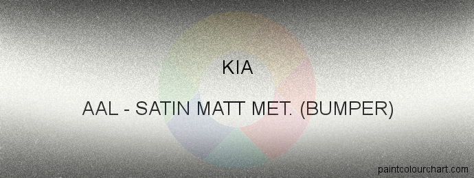 Kia paint AAL Satin Matt Met. (bumper)