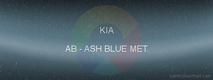 Kia paint AB Ash Blue Met.
