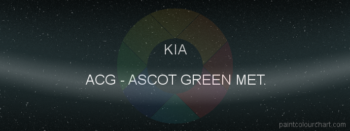 Kia paint ACG Ascot Green Met.