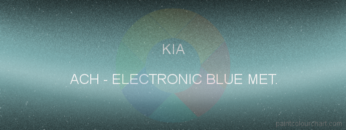 Kia paint ACH Electronic Blue Met.