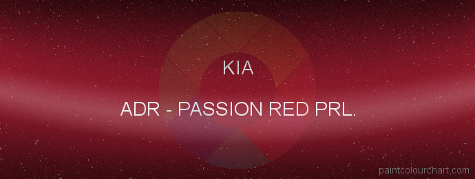 Kia paint ADR Passion Red Prl.