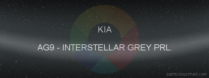 Kia paint AG9 Interstellar Grey Prl.