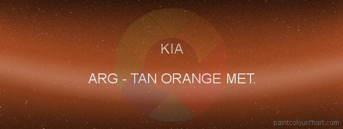 Kia paint ARG Tan Orange Met.