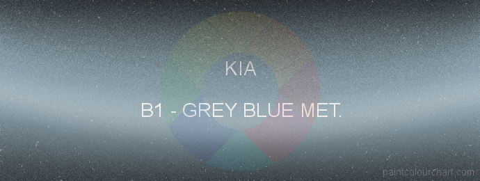 Kia paint B1 Grey Blue Met.