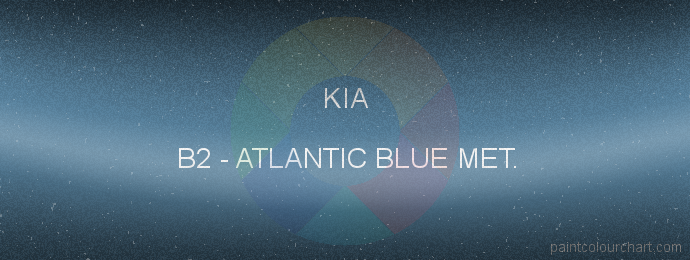 Kia paint B2 Atlantic Blue Met.