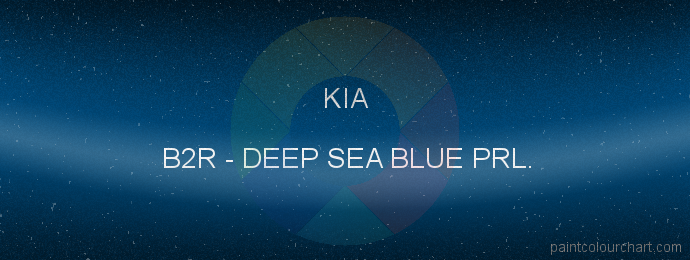 Kia paint B2R Deep Sea Blue Prl.
