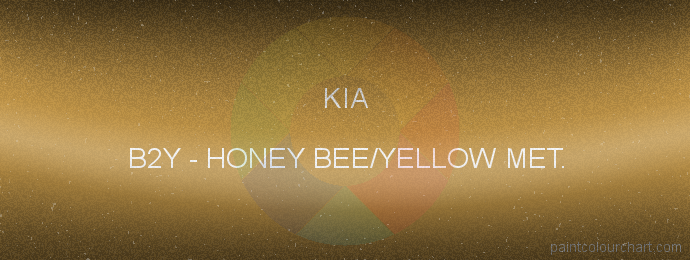 Kia paint B2Y Honey Bee/yellow Met.