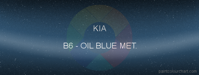 Kia paint B6 Oil Blue Met.