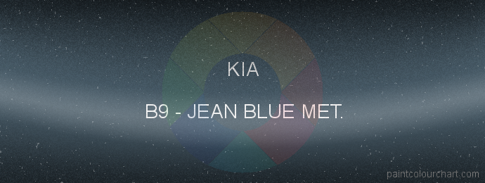 Kia paint B9 Jean Blue Met.