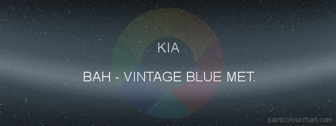 Kia paint BAH Vintage Blue Met.