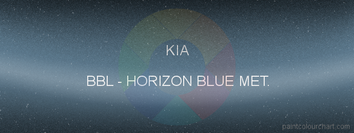 Kia paint BBL Horizon Blue Met.
