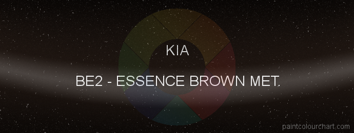 Kia paint BE2 Essence Brown Met.