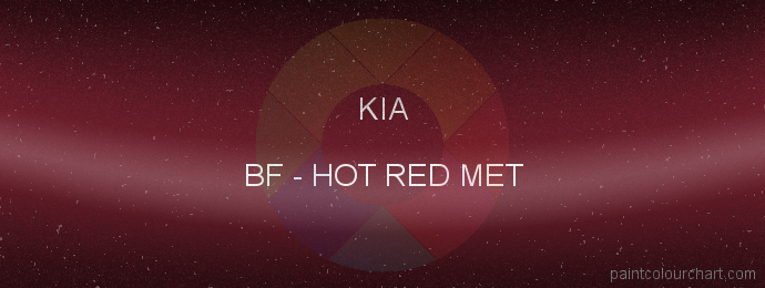 Kia paint BF Hot Red Met