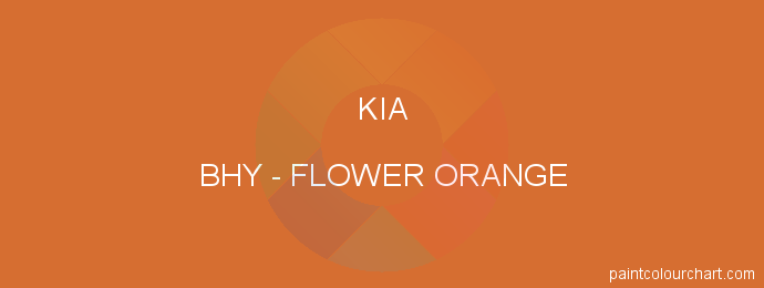 Kia paint BHY Flower Orange