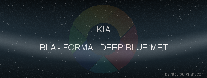 Kia paint BLA Formal Deep Blue Met.