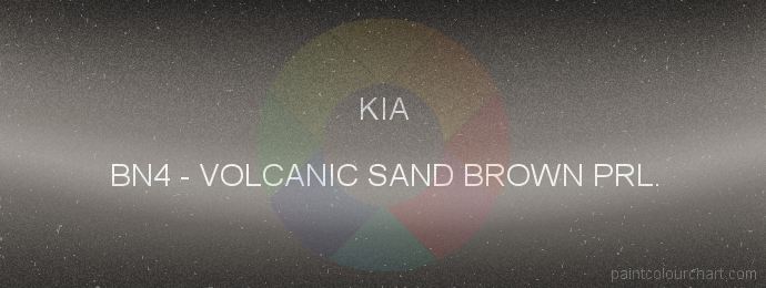 Kia paint BN4 Volcanic Sand Brown Prl.
