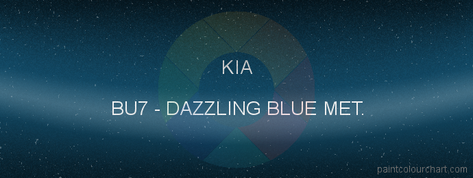Kia paint BU7 Dazzling Blue Met.