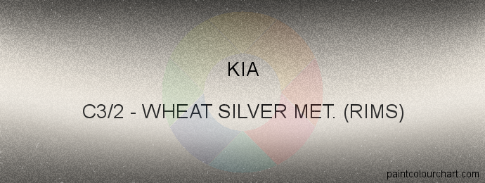 Kia paint C3/2 Wheat Silver Met. (rims)