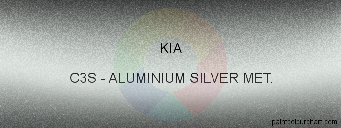 Kia paint C3S Aluminium Silver Met.