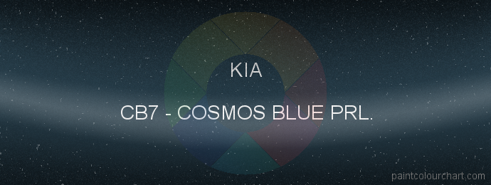 Kia paint CB7 Cosmos Blue Prl.