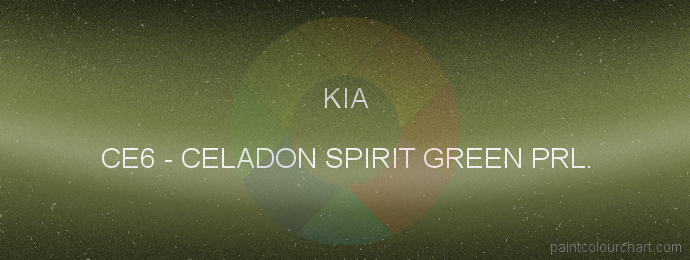 Kia paint CE6 Celadon Spirit Green Prl.
