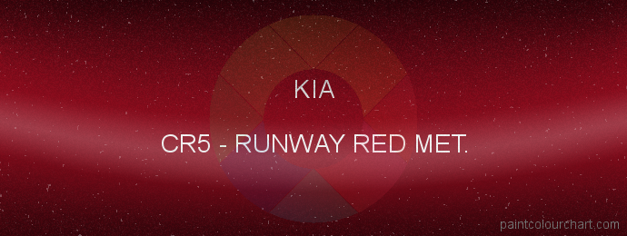 Kia paint CR5 Runway Red Met.