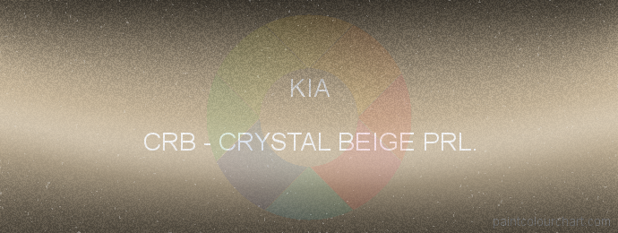 Kia paint CRB Crystal Beige Prl.
