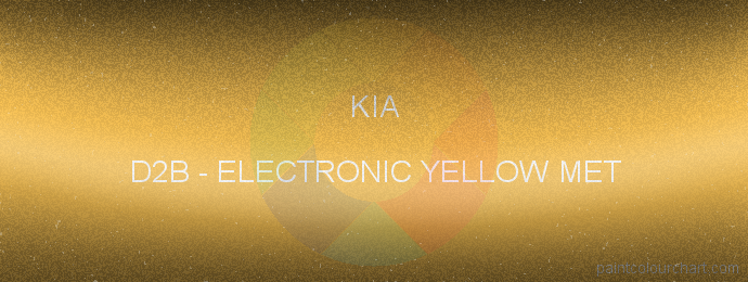 Kia paint D2B Electronic Yellow Met