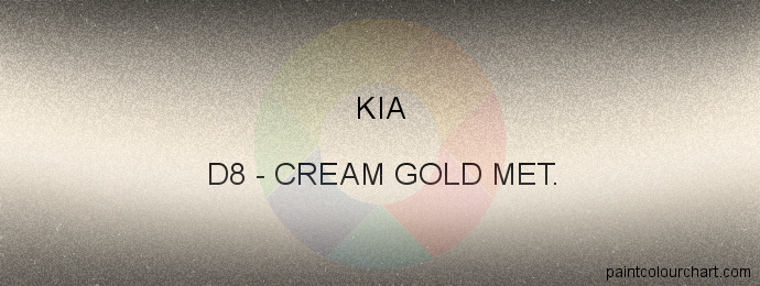 Kia paint D8 Cream Gold Met.