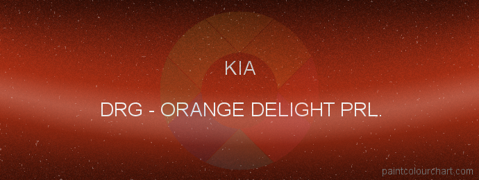 Kia paint DRG Orange Delight Prl.