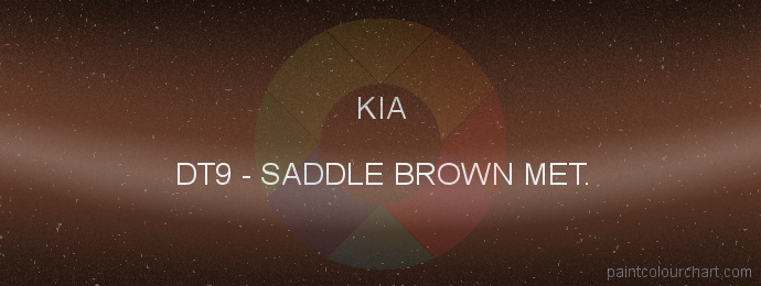 Kia paint DT9 Saddle Brown Met.