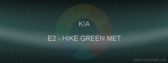 Kia paint E2 Hike Green Met.