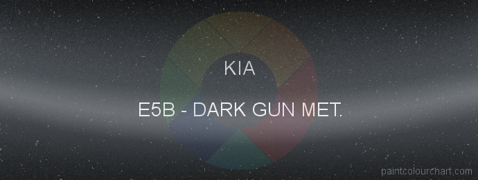 Kia paint E5B Dark Gun Met.