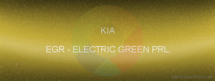 Kia paint EGR Electric Green Prl.