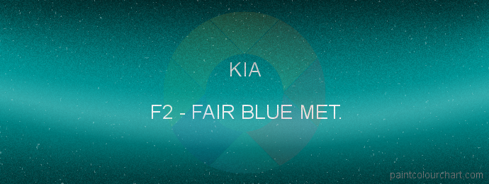 Kia paint F2 Fair Blue Met.