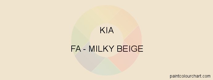 Kia paint FA Milky Beige