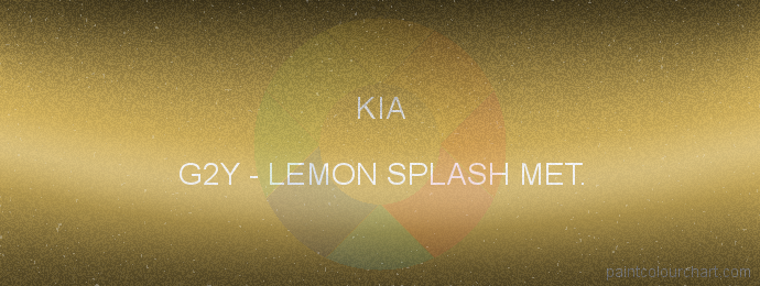 Kia paint G2Y Lemon Splash Met.
